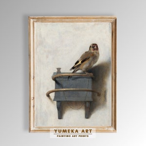 The Goldfinch by Carel Fabritius - Vintage Bird Art Print Digital Download | Y12