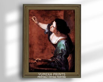 アルテミジア・ジェンティレスキ - 絵画の寓意としての自画像（1638