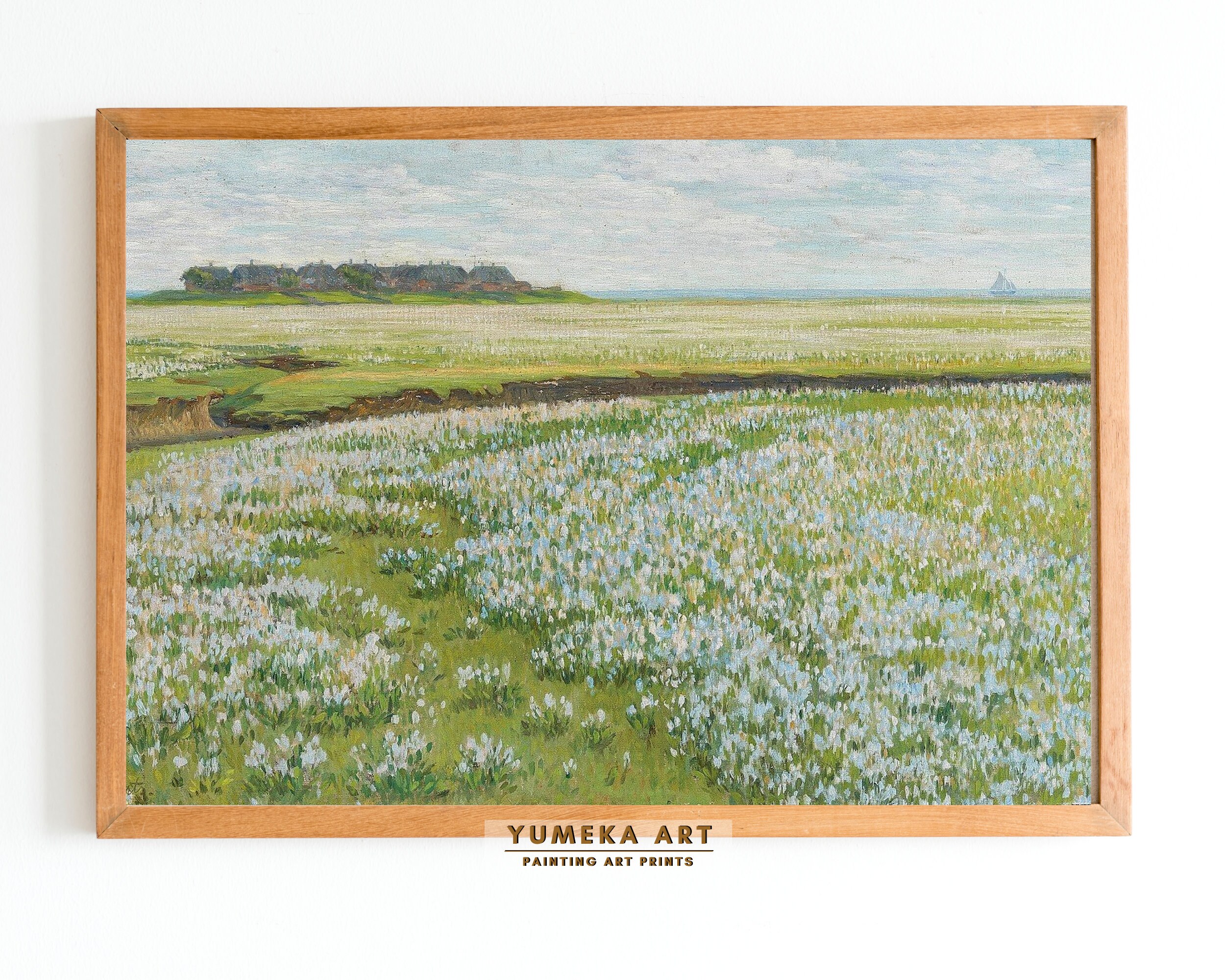 Landscape Print Set of 5 / Vintage Gallery Wall Art / Country Oil ...