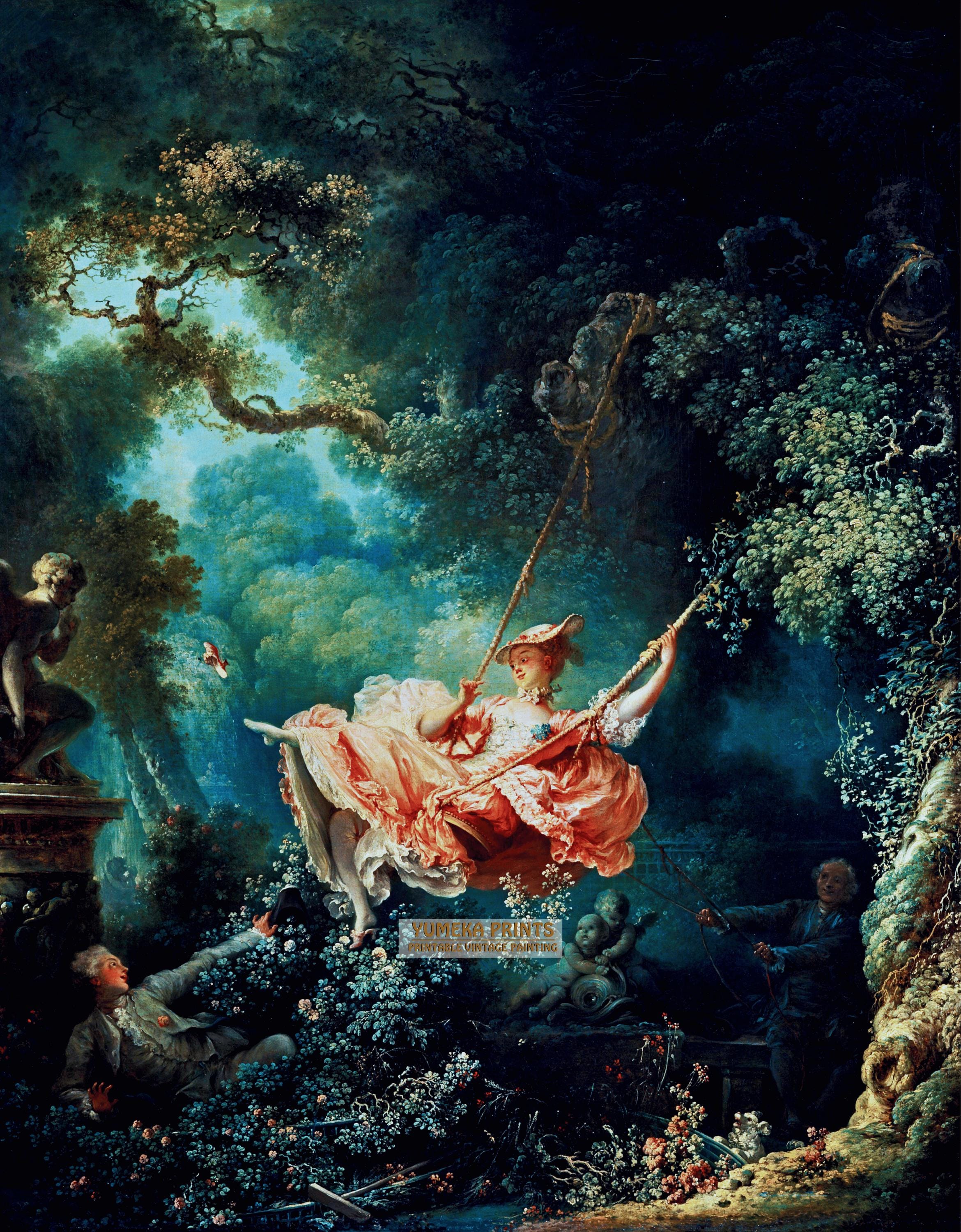 ジャン・オノレ・フラゴナール作「ブランコ」 | ロココの傑作