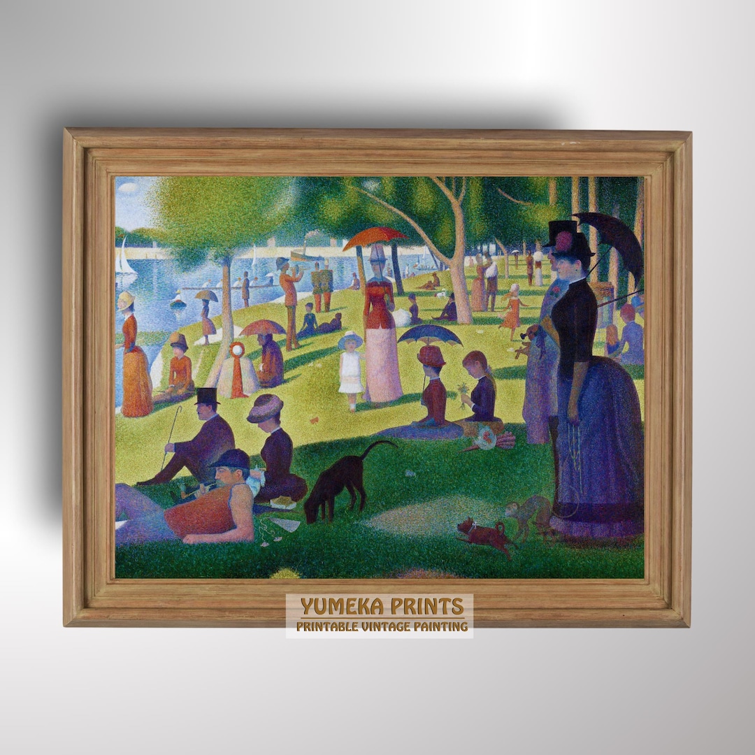 ジョルジュ・スーラ作「グランド・ジャット島の日曜日の午後」 | 点描