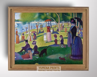 ジョルジュ・スーラ、日曜日の午後（1886年） | パリの風景、額入り