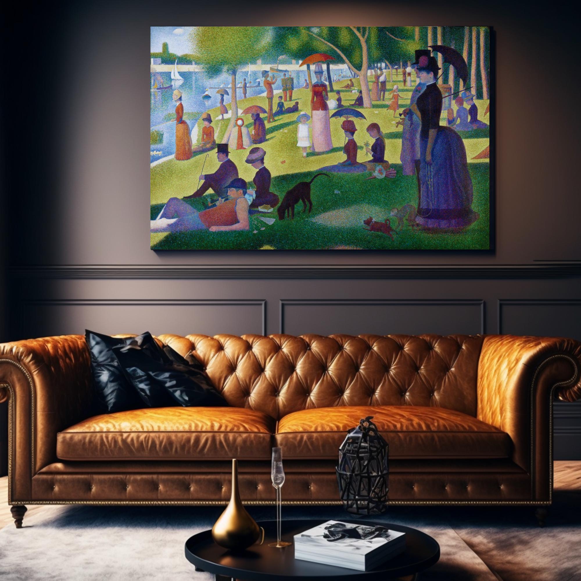 ジョルジュ・スーラ作「グランド・ジャット島の日曜日の午後」 | 点描