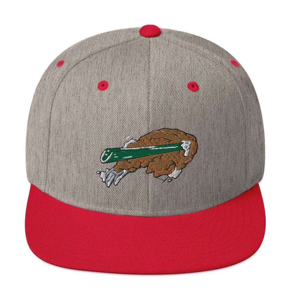 Buffalo Chicken Wing Snapback Unisex Flat Bill Hat Etsy