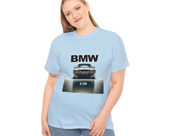 T-Shirt Uomo BMW E39 Tuning Fans Mafia - Maglietta In Cotone Nero Con Motivio - Foto 2