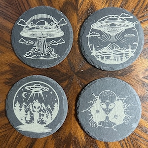 Alien themed coasters, Aliens, Ufo coasters, Alien theme coaster