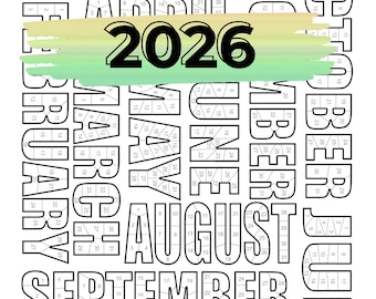 2026 Workout Tracker | Printable Fitness & Habit Calendar (PDF)
