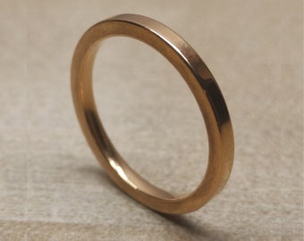 Mens Gold Band Ring (3mm) - Mens Rings UK - Mens Jewellery UK