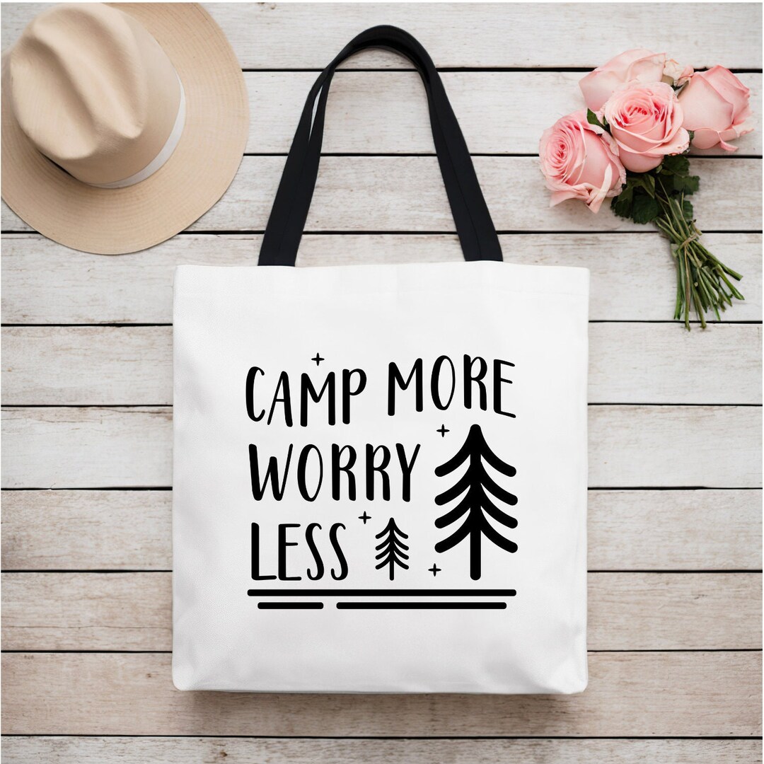 Camping Tote Bag Camper Canvas Tote Bag Tote for Camping Bag Etsy