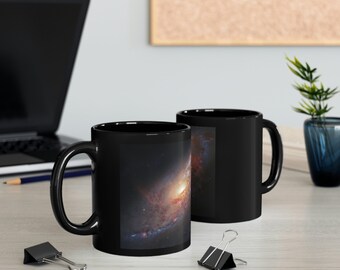 Black Galaxy Mug | Outer Space Mug | Universe Coffee Mug | Celestial Coffee Mug | White Sky Mug | Cloud Mug | Starry Sky Coffee Mug