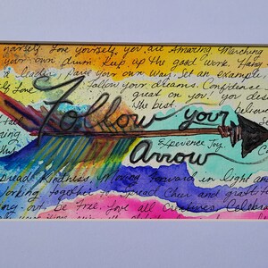 Original Watercolor, &quot;Follow Your Arrow&quot;