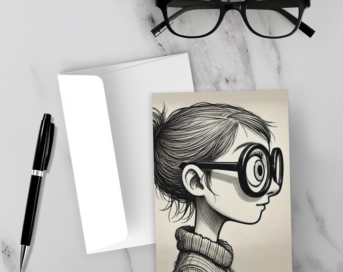 Pun Greeting Card | I Did Not See That Coming | Quirky Girl Greeting Card | Punny & Funny Gifts For Nerdy Girls | Dad Jokes