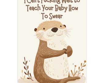 Inappropriate Baby Shower Card | Rude Greetings | Having A Baby |.Pregnancy Gift | New Mama