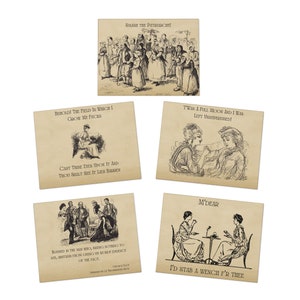 Funny Vintage Friendship Cards (5-pack) | Sassy, Snarky Just Because Cards for Hilarious Friends