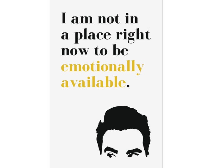 David Rose Poster | Schitts Creek Hilarious Artwork | Moira Rose Quote 11x17 Print | Funny Home Decor Gift Idea