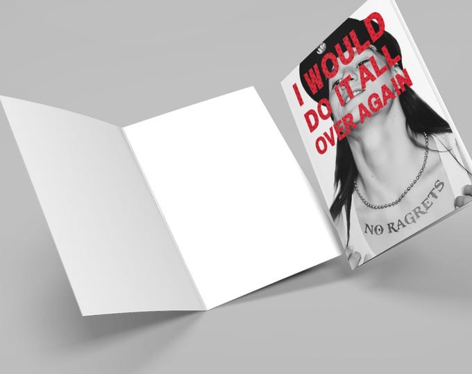 Anniversary Card | No Ragrats Romantic Greetings | Blank Inside for Personal Message | Valentine's Day Love Note