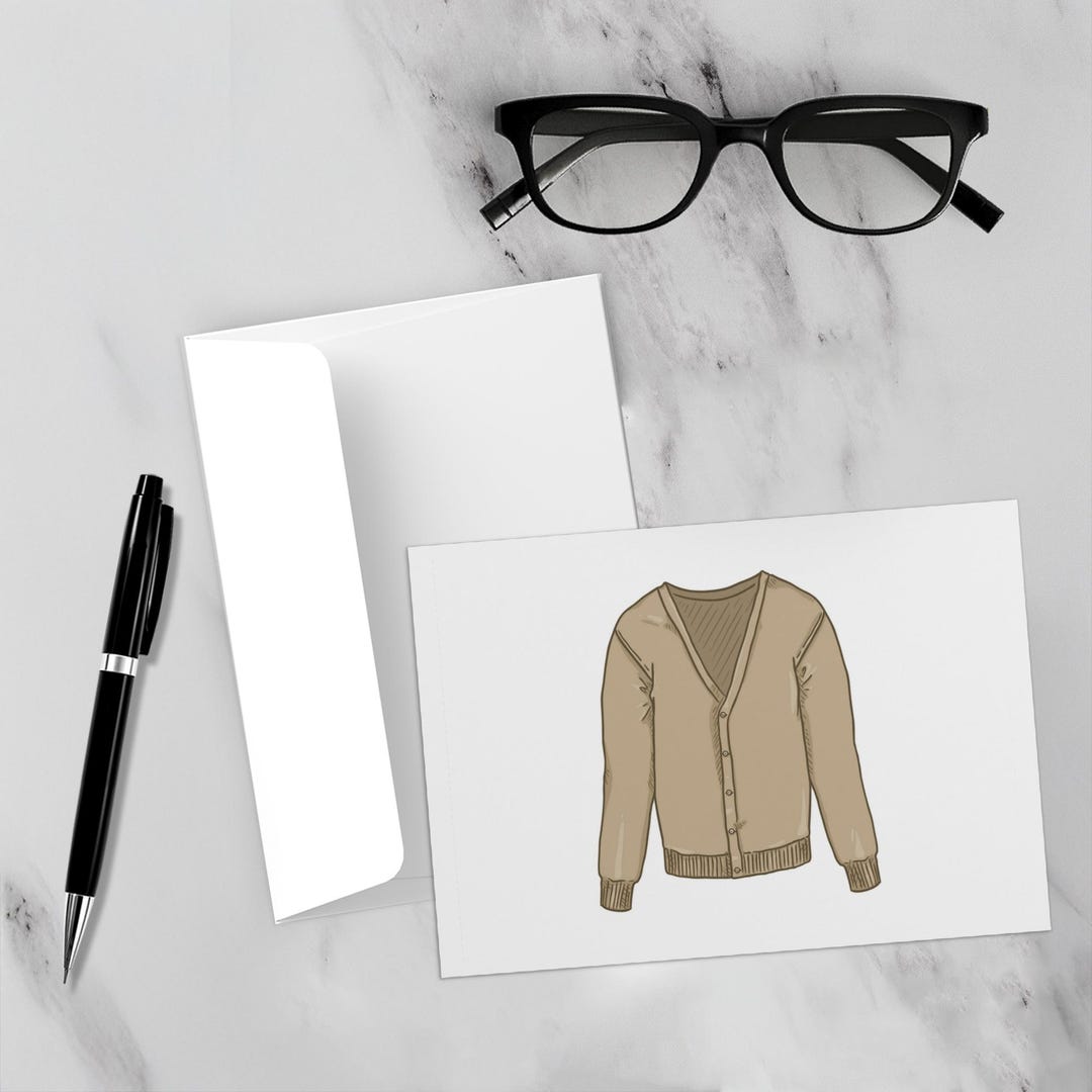 Punny Card | Funny Cardigan Joke Greeting for Friends & Family | Just ...