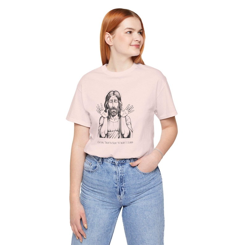 Funny Jesus T-Shirt | Thats Not What I Said | Funny Products | Jesus Christ TShirt | Inappropriate Gifts image 2