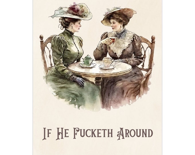 Fafo Greeting Card | Funny Vintage | Best Friends Card | Victorian Postcard | Matching Energy | Crude Humor | Inappropriate Adult Humor