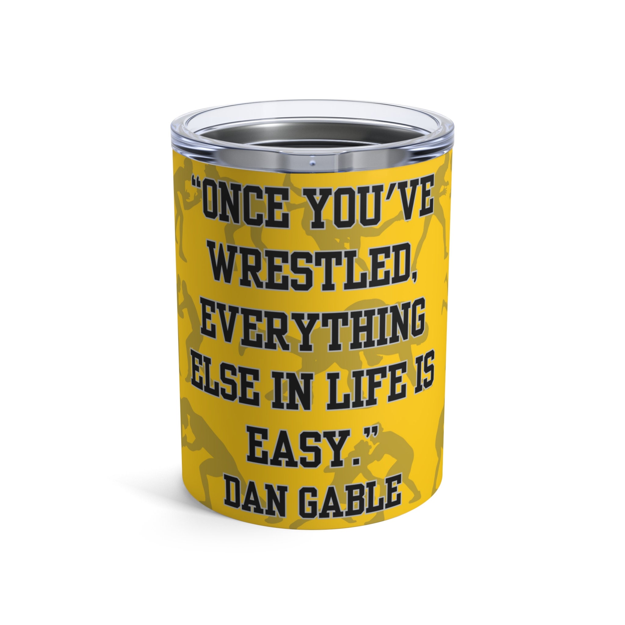 Wrestling Legend Dan Gable Inspirational Quote Insulated Water Bottle