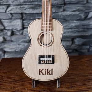 Gepersonaliseerde gitaar pick box miniatuur - laser file design svg cdr hout decor cadeau - DIGITAL PRODUCT