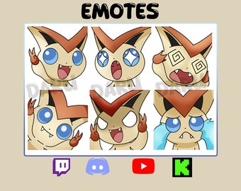 VICTINI Emotes Pack for Twitch/Discord/Youtube/Kick