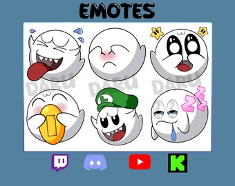 Emotes Pack BOO for Twitch/Discord/Youtube/Kick
