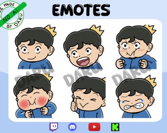 Animated Emotes Pack BOJJI From Ranking of King for Twitch/Discord/Youtube/Kick