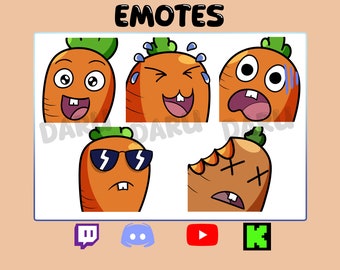 Emotes Pack CAROT for Twitch/Discord/Youtube