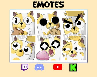 Emotes Pack CAKE Adventure Time for Twitch/Discord/Youtube/Kick