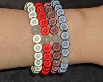 Miracle beads Armbänder verschiedene Farben dunkel 8mm