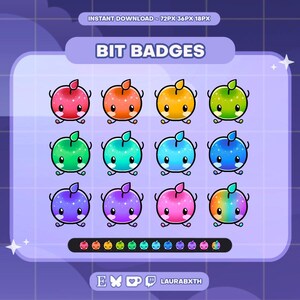 Stardew Valley Junimo Twitch Badges | Sub/Bit Stream Icons | Digital Download