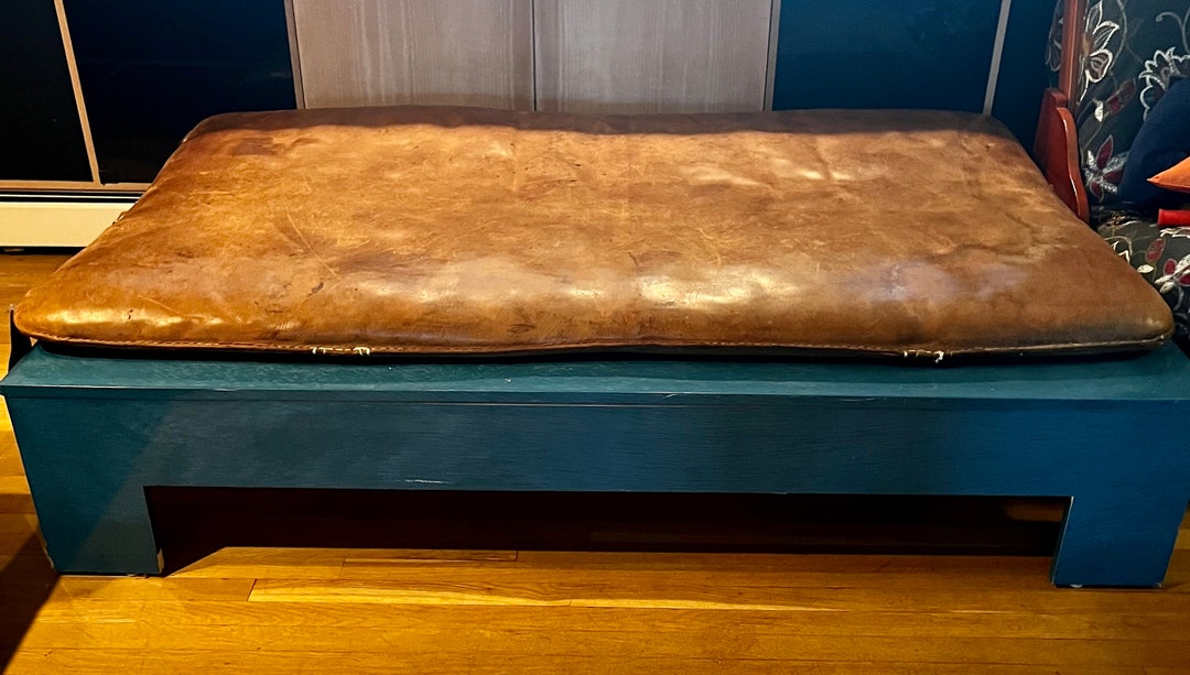 Antique Leather Horsehair Gym Mat on Platform SHIPPING EXTRA Etsy
