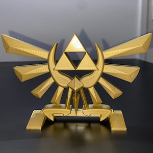 Zelda Triforce of Hyrule - 3D Printed Triforce Display - Gaming Collectible - Legend of Zelda Decor - Geek Gift