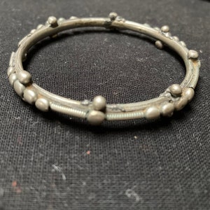 African old silver bracelet, Tuareg , Mali