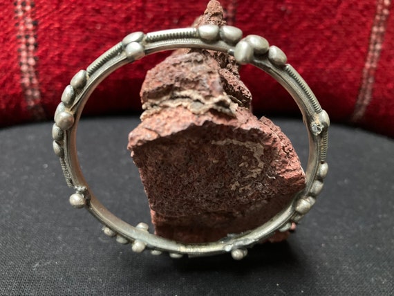 African old silver bracelet, Tuareg , Mali - image 6