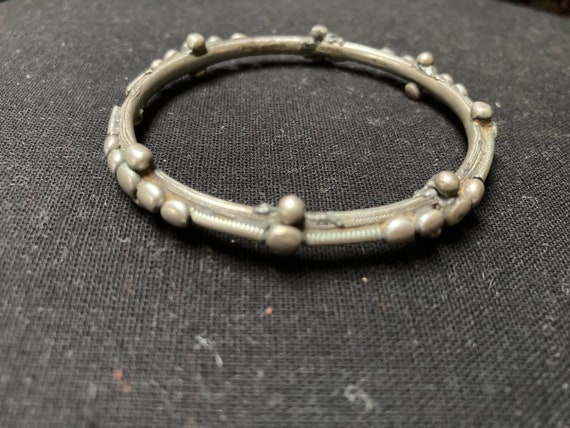 African old silver bracelet, Tuareg , Mali - image 1