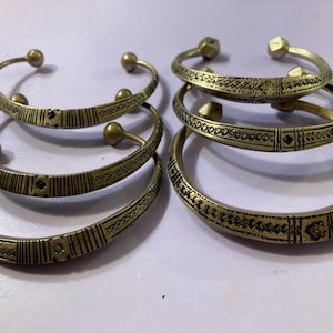 6 Tuareg metal bracelet Mali Burkina Faso