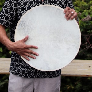 Ocean Drum 30,35,45 cm Shamanic Sound Healing Instrument, Wave Meditation Drum, Goat hide drum, Yoga & Relaxation Tool, Handmade Frame Drum