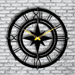 Lasergesneden wandklokontwerp - Modern uurwerk Art