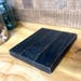 Black Wooden Riser Rustic Wood Decor Bathroom Vanity Kitchen Pedestal ...