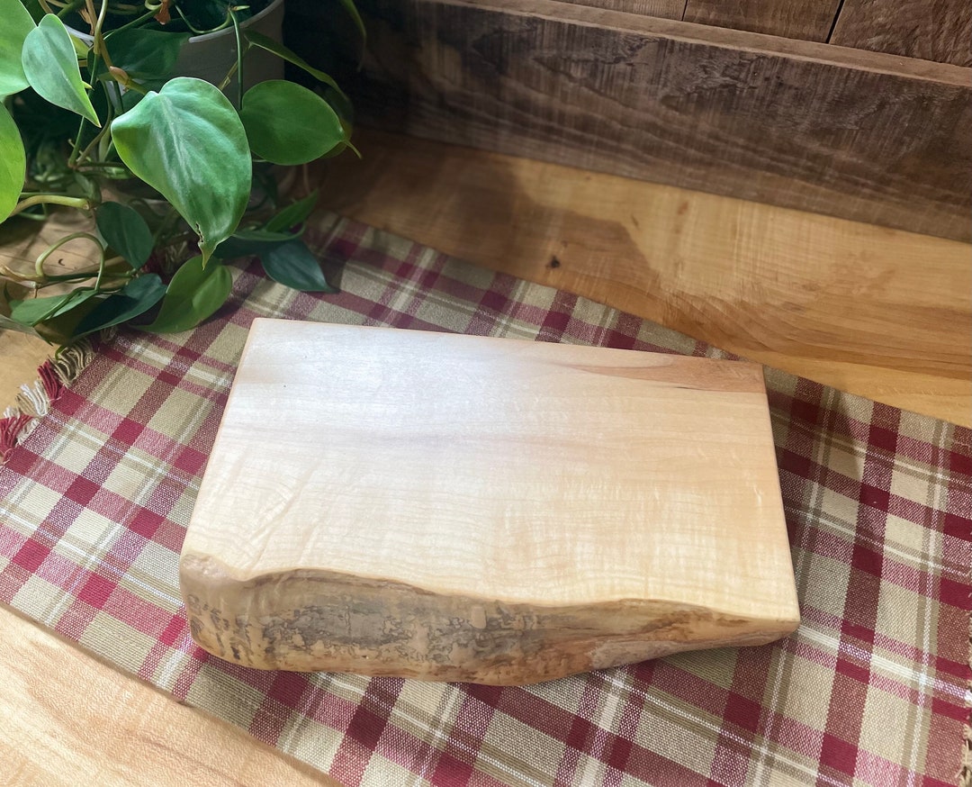 Live Edge Riser, Maple, Tabletop Wood Riser, Farmhouse, Rustic, Vanity ...