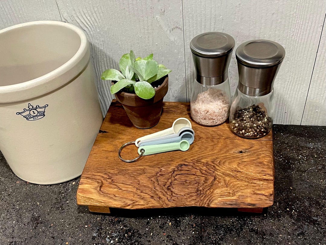 Buy Reclaimed Wood Live Edge Riser: Rustic Modern Display Stand Online ...