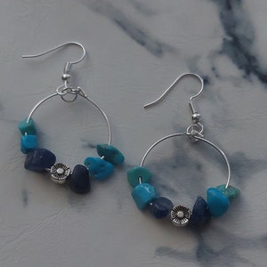 Mixed crystal earrings
