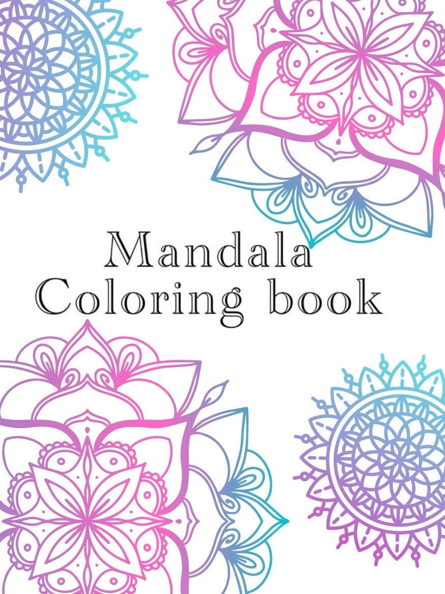 Mandela Coloring Book Coloring Book Mandela Calm - Etsy