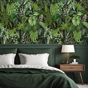 Carta da parati murale Living Wall, carta da parati Botanical Leaf, carta da parati Peel & Stick e tradizionale, carta da parati di design, carta da parati Nature