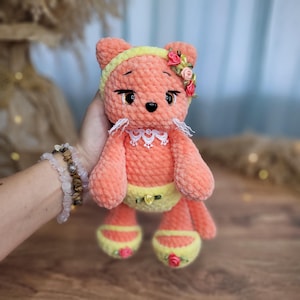 Plush kitten, amigurumi kitten, crocheted kitten, amigurumi doll, crocheted kitten toy, cute organic toy, gift for children, Halloween.