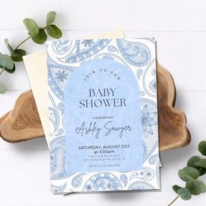 EDITABLE Baby Shower invitation for boy baby shower baby boy invite
