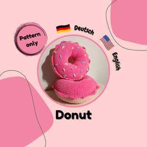 Anleitung zum Häkeln, Donut Kissen, Amigurumi