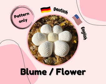 Instructions for crocheting, flower cushion, amigurumi